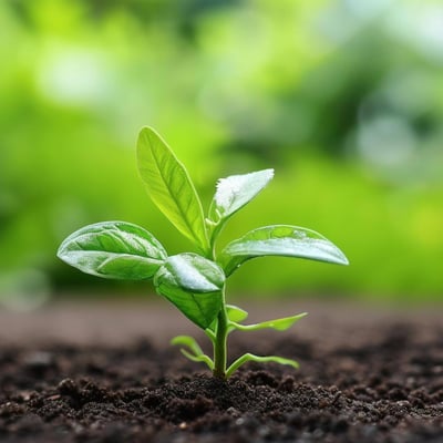 small plant growing